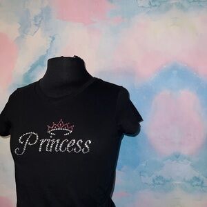 Rhinestone princess shirt